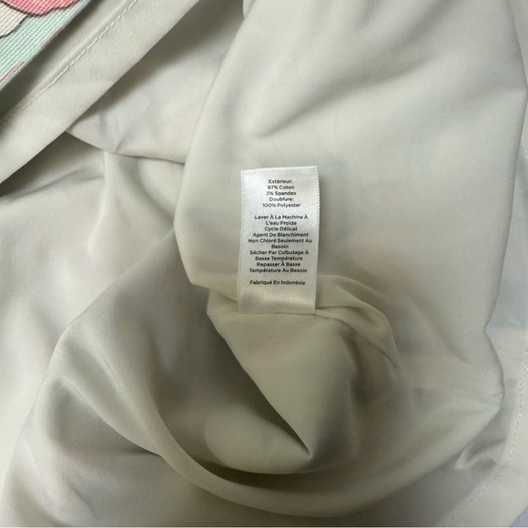 Talbots Pastel Tropical Parrot Print A-line mini skirt. Size 6 - Picture 7 of 8